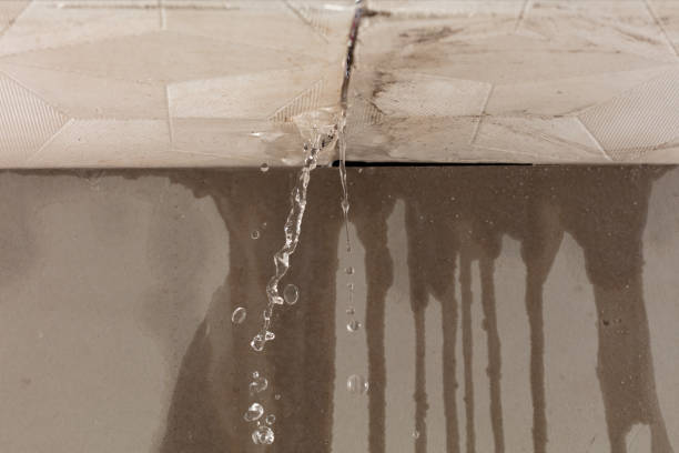 Professional Water Damage Restoration technician working in Red Rock, TX
